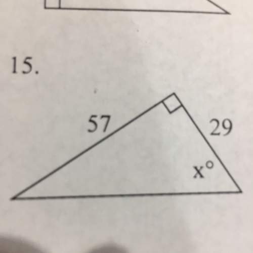 Solve for x. round to the nearest whole degree