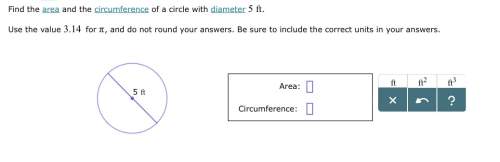 With the area and circumference of a circle