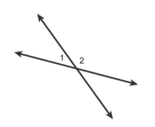 Which relationship describes angles 1 and 2? select each correct answer. *multi c