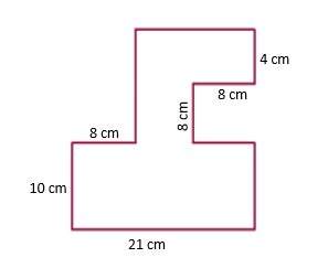 What the area of the figure?  assume all angles are right angles?  a. 49 square ce