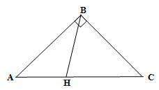 Iwill award !  in △abc, ∠b = 90°, bh = ah, and the ratio of m∠a to m∠c is 1: 2. find m∠bha?