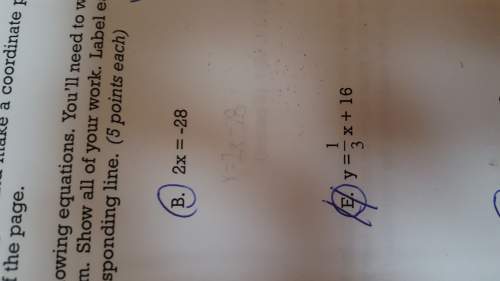 Ineed to turn this equation (letter b) into a y=mx+b equation