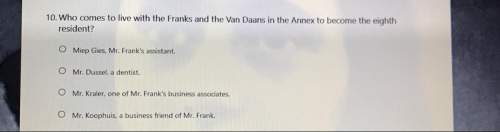 Who comes to live with the franks and the van daans in the annex to become the eighth resident?