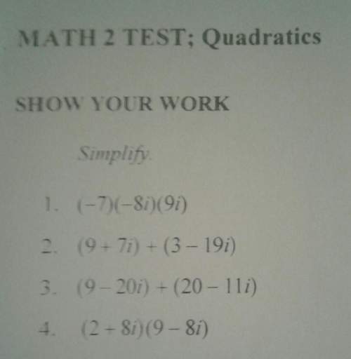 Simplify the questions 1-4 for my practice test
