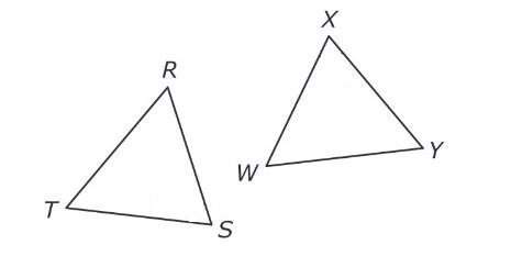 Which additional fact proves that δrst and δwxy are congruent if ∠t ≅ ∠y and rt ≅ wy. ∠w