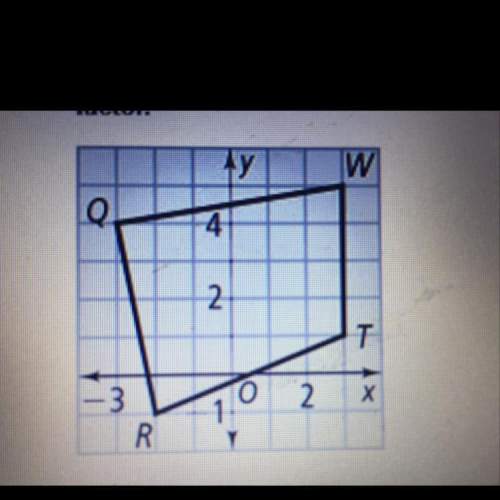 Use the graph below find the vertices of the image of qrtw for a dilation with center (0,0) in the g