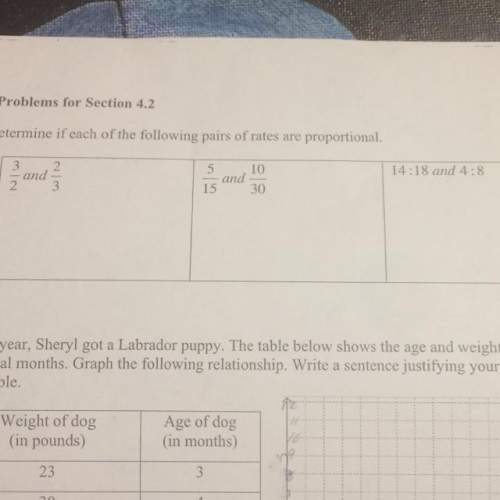 Determine if each of the following pairs of rates are proportional