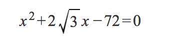 Solve the equation and check it with the theorem of vieta: