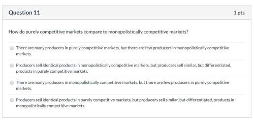 How do purely competitive markets compare to monopolistically competitive markets?