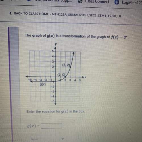 What does is the equation for g(x)?
