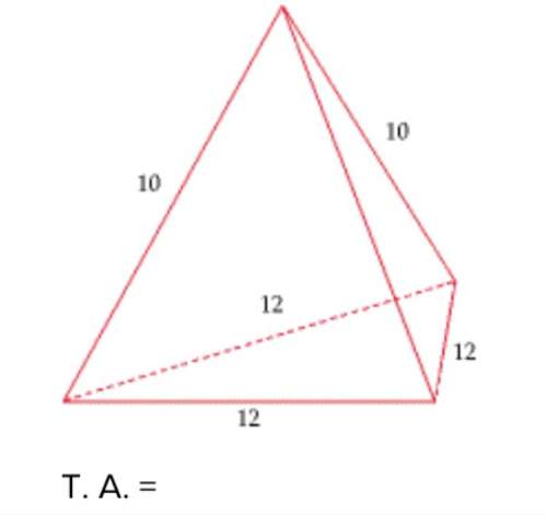 Find the total area for the regular pyramid.
