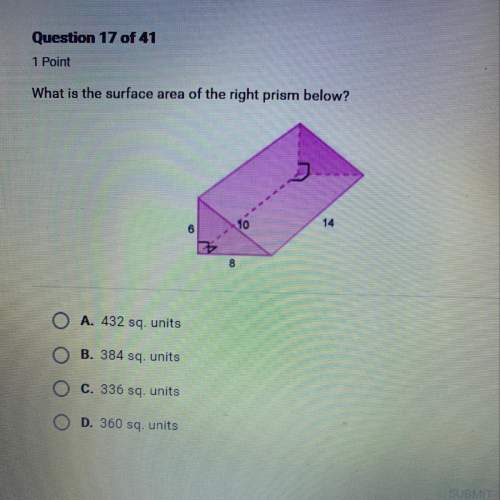 What is the surface area of the right prism below ?