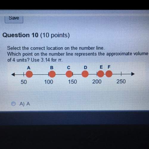 Select the correct location on the number line which point on the number line represents the approxi