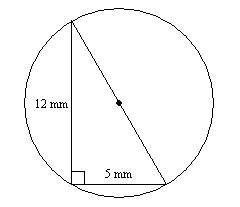 Find the exact circumference of the circle. a. 9 pi mm b. 17 pi mm