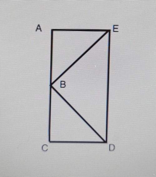 Given eab and dcb are two right triangles. the figurebhas bed=bde. point b is the midpoint of segmen