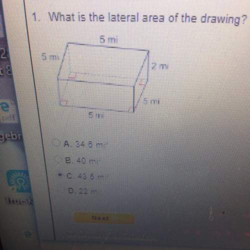 What is the lateral area of the drawing?