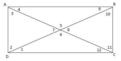 Using the drawing, what is the vertex of angle 4?  a. c  b. d  c. a