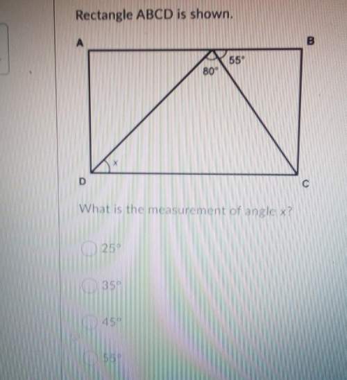 What is the measurement of angle x. explain