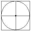 Acircle with a diameter of 2 inches and a square with 2-inch sides have the same center. find the ar