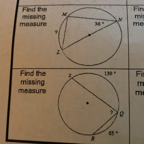 How would i find the missing measure of these two problems?