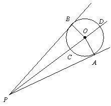Geometry. asap. in the figure, pa and pb are tangent to circle o and pd bisects ∠bpa . the f