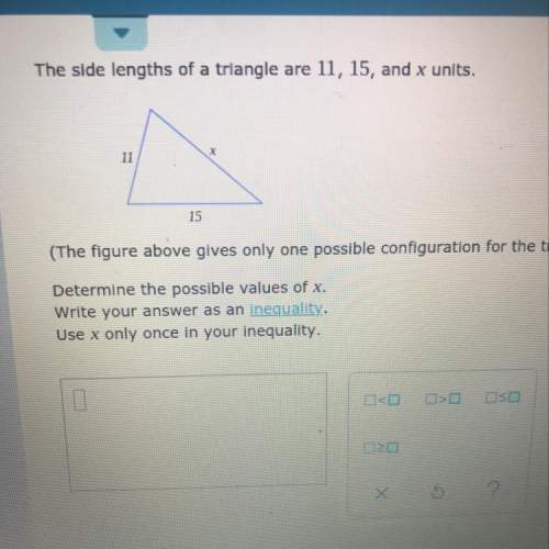 Using triangle inequality to determine possible lengths of a third side. can someone me ?