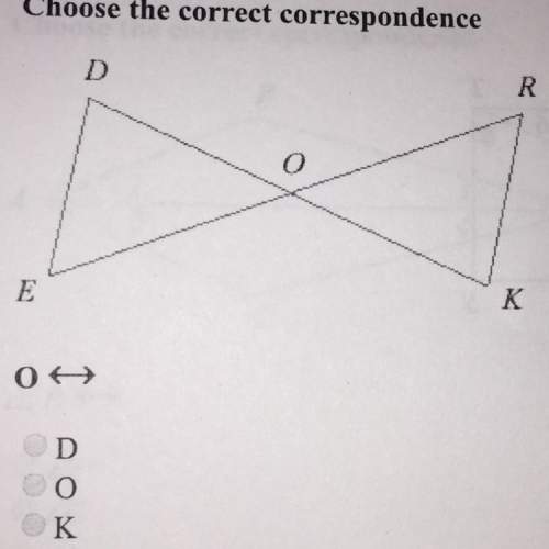 Choose the correct correspondence o &lt; -&gt;  options  1.d 2.o 3.k