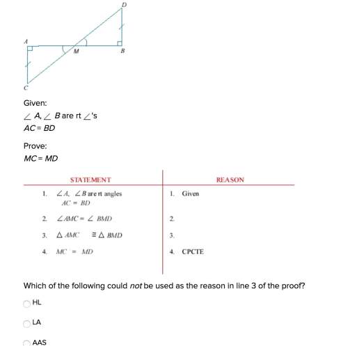 Complete the following proof related to the figure below. given:  a, b are rt 's