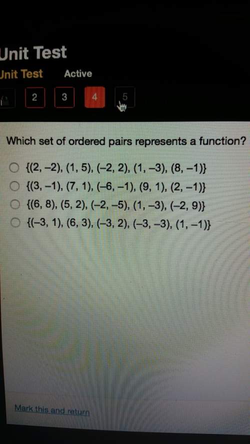 Ineed to know which one represents a function
