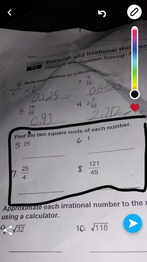 Find the two square roots of each number