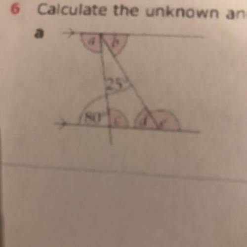 calculate the unknown angles.