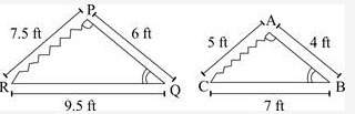 An architect planned to construct two similar stone pyramid structures in a park. the figure below s