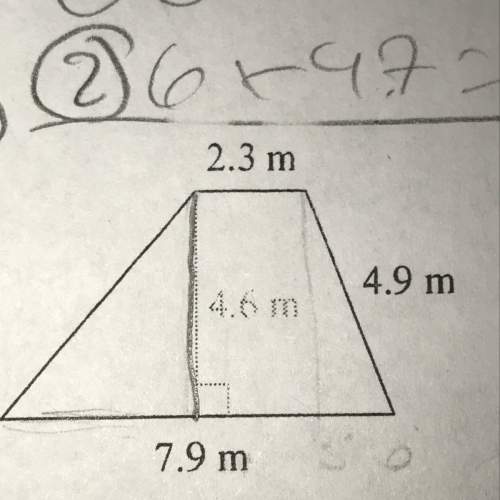 What is the area of the triangle and the trapezoid
