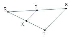 △rst ~ △ryx by the sss similarity theorem. which ratio is also equal to rt/rx and rs/ry ?