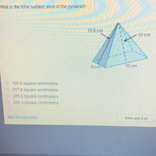 What is the total surface area of the pyramid? ?