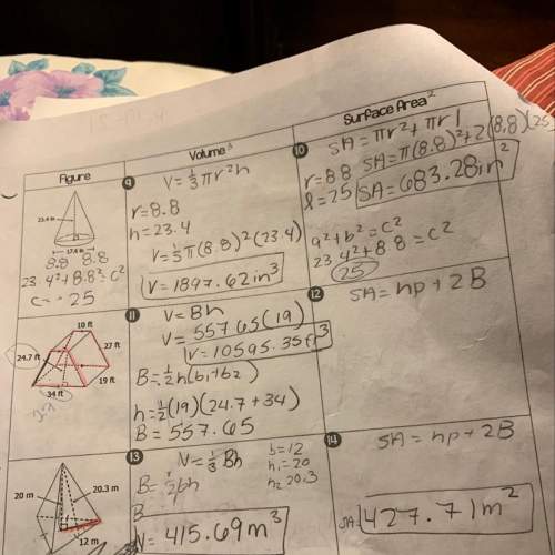 Can someone me answer number 12! it’s surface and volume: )