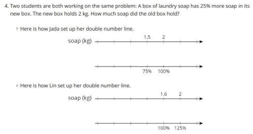 Two students are both working on the same problem: a box of laundry soap has 25% more soap in its n