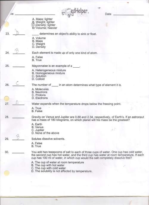 Someone can check out if my answers are correct and me with # 25, # 28 and # 30.