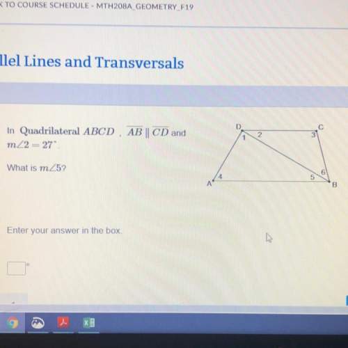 In quadrilateral abcd, ab|cd and mz5  what is mz5?