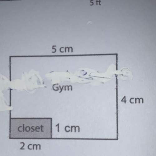 1. if 1 cm represents 10 m, what are the actual measurements of the gym including the c