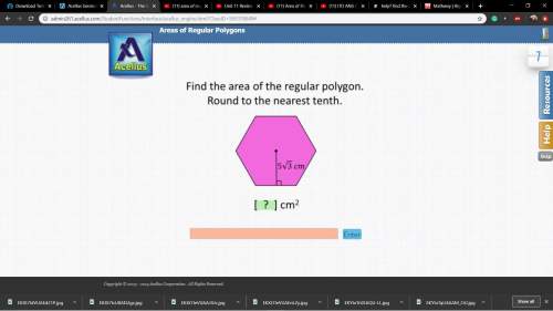 Find the area of regular polygon. can anyone me been stuck with this for hours