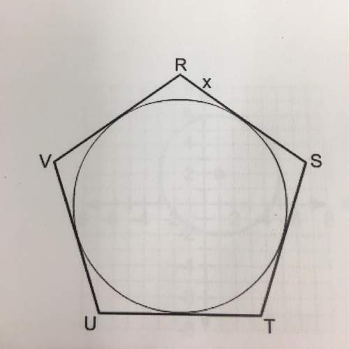 Pentagon rstuv is circumscribed about a circle. what is the value of x if rs = 6, st = 9, tu = 7, uv