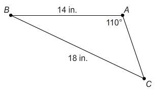 what is the measure of ∠c?  round your final answer to the nearest tenth, i