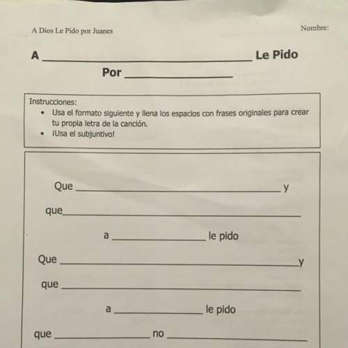Someone me fill in the blanks. i’m not good at spanish. (10 points)