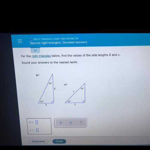 Can someone me with problem ? it’s special right triangle: decimal answers (round to the nearest
