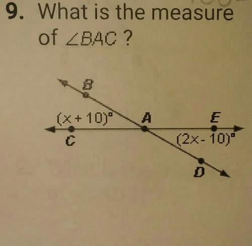 What is the measure of angle bac?