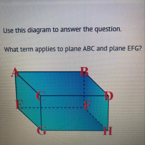 What term applies to plane abc and plane efg?