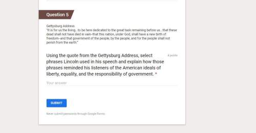 Using the quote from the gettysburg address, select phrases lincoln used in his speech and explain h