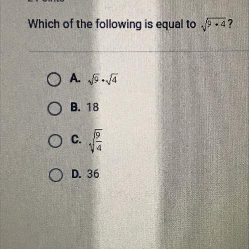 Which of the following is equal to 9 • 4?