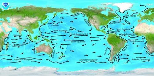 What impact do currents have on the geography of the ocean ?
